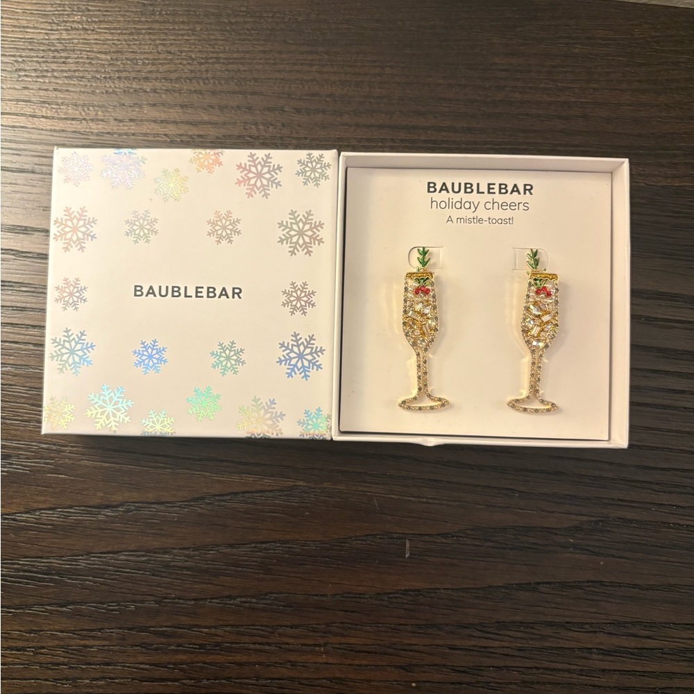 NEW BaubleBar Holiday Cheers Earrings